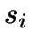 \( s_{i} \)